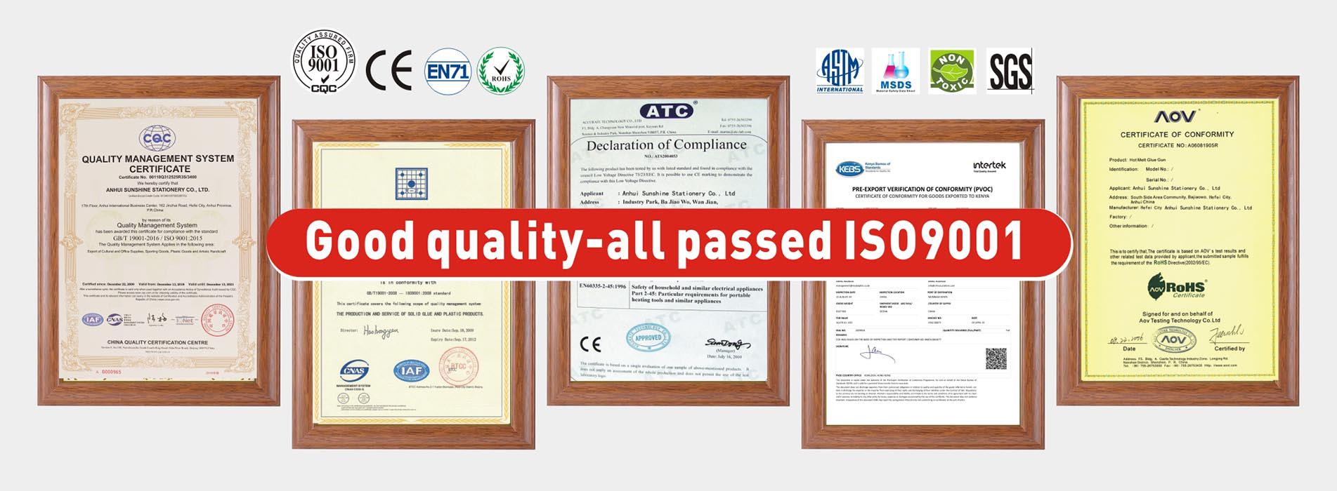 Foska ISO9001 Certificate