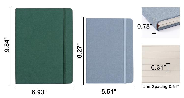 Color PU notebook with rope