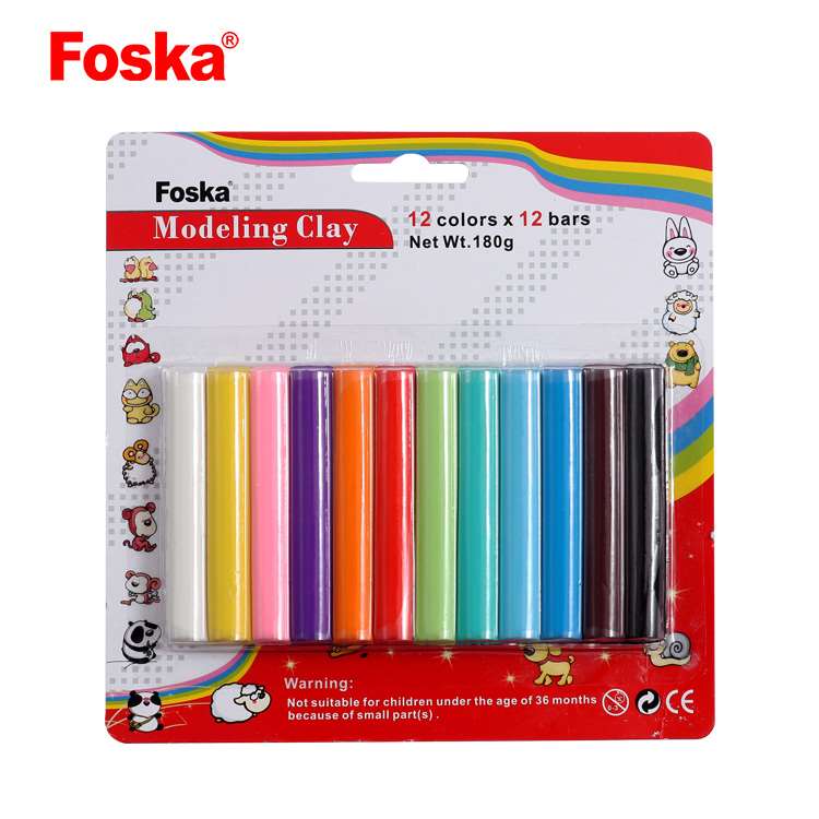 12 colors plasticine for children