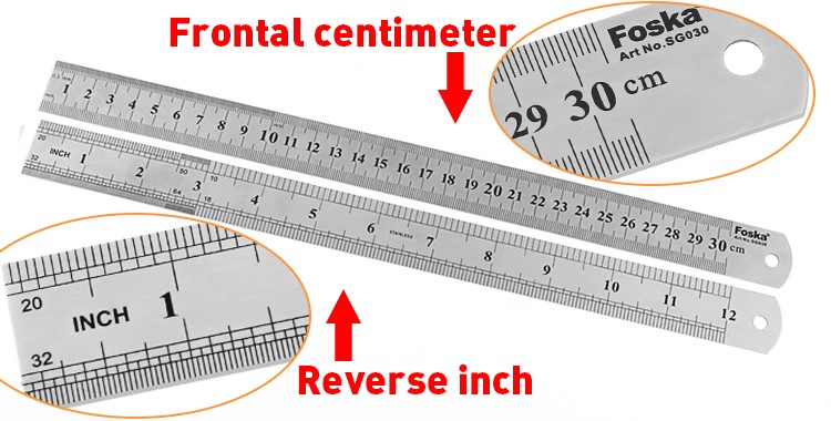 Accurate Scale Stainless Steel Ruler