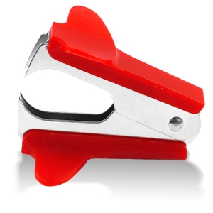 red staple remover