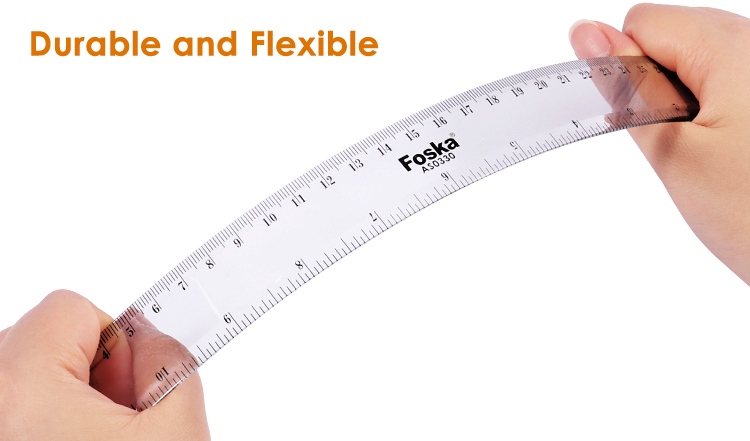 clear and durable Plastic Ruler