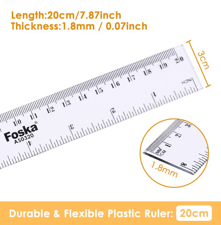 20 CM Plastic Ruler