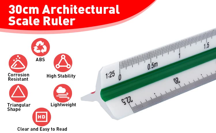 12'' Architectural Scale Ruler