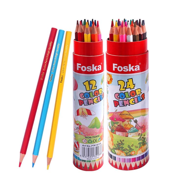 12 colors wooden color pencil