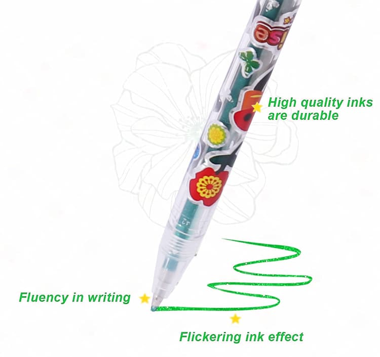 plastic color gel pen