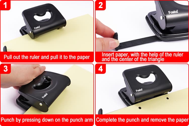 metal paper punch for office supply