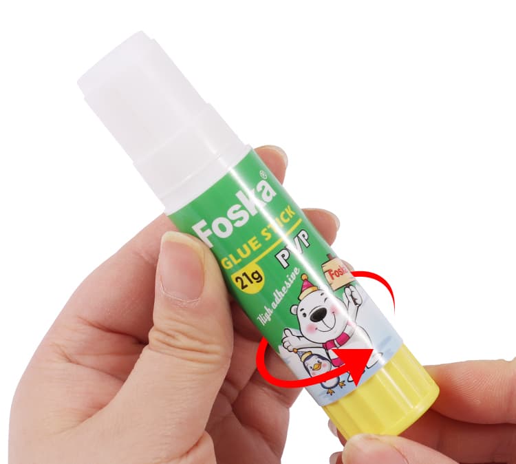 Rotate PVP glue stick