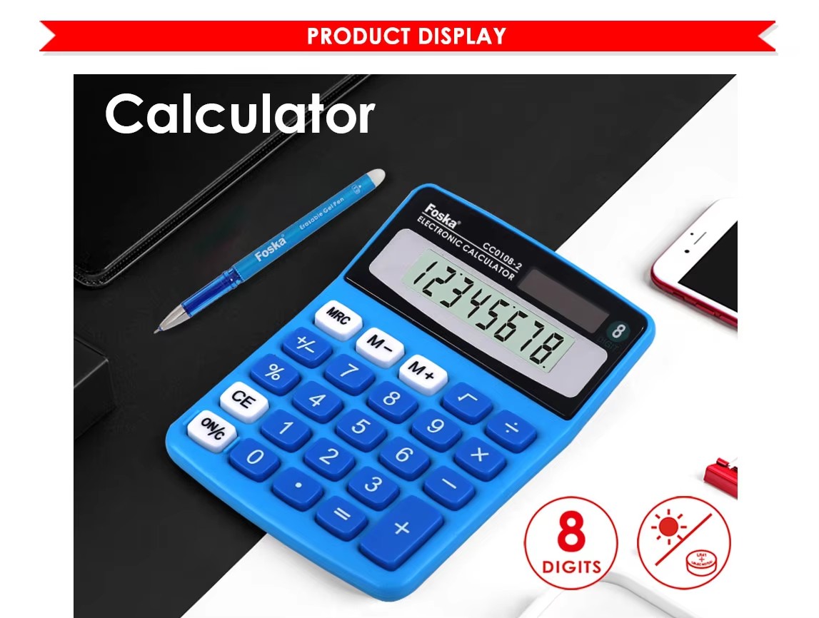 8 digits calculator