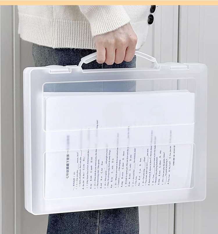 strong weight bearing Plastic File box