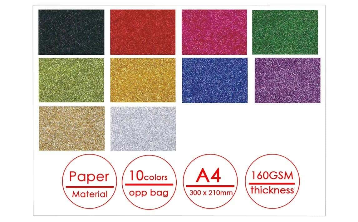 glitter craft paper