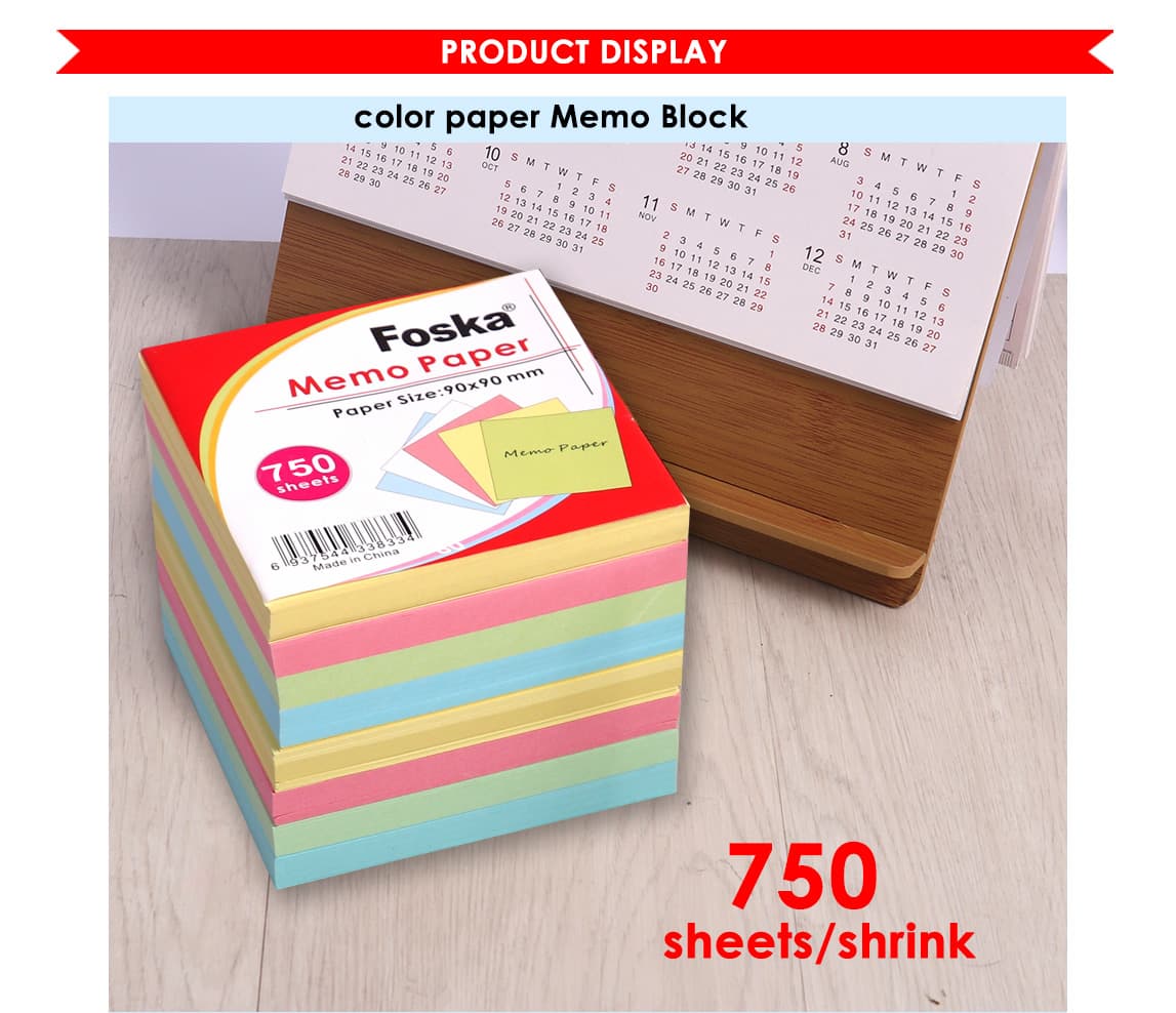 750 sheets memo pads