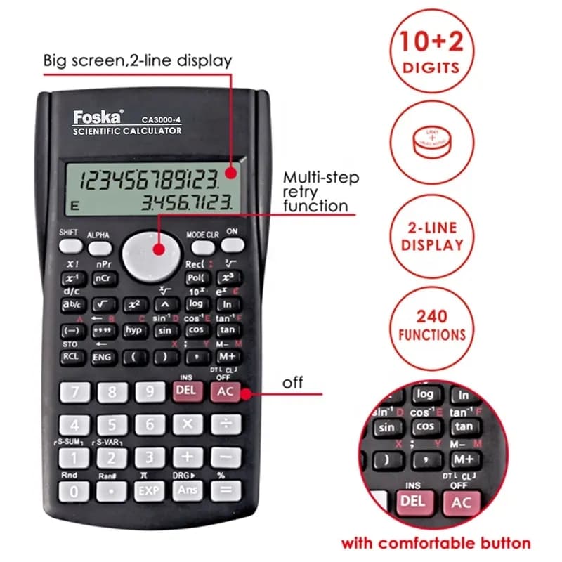 240 functions scientific calculator