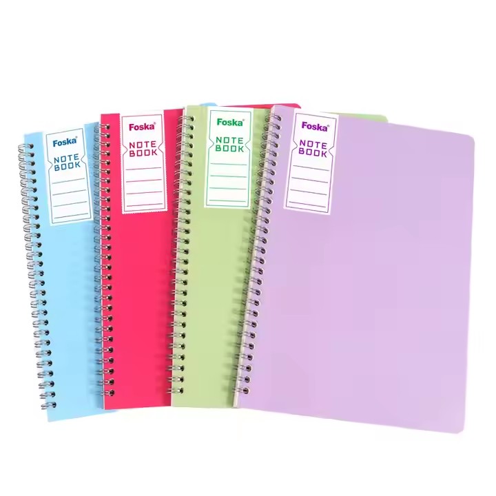 multi color notebook