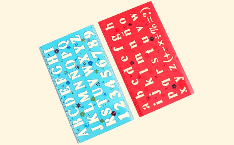 Letter Number Stencil Set for Kids