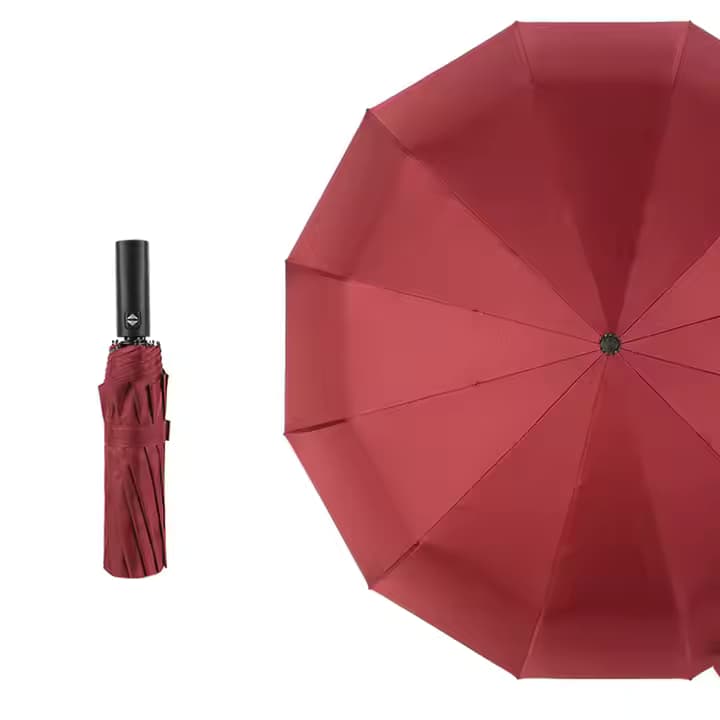 Red automatic umbrella