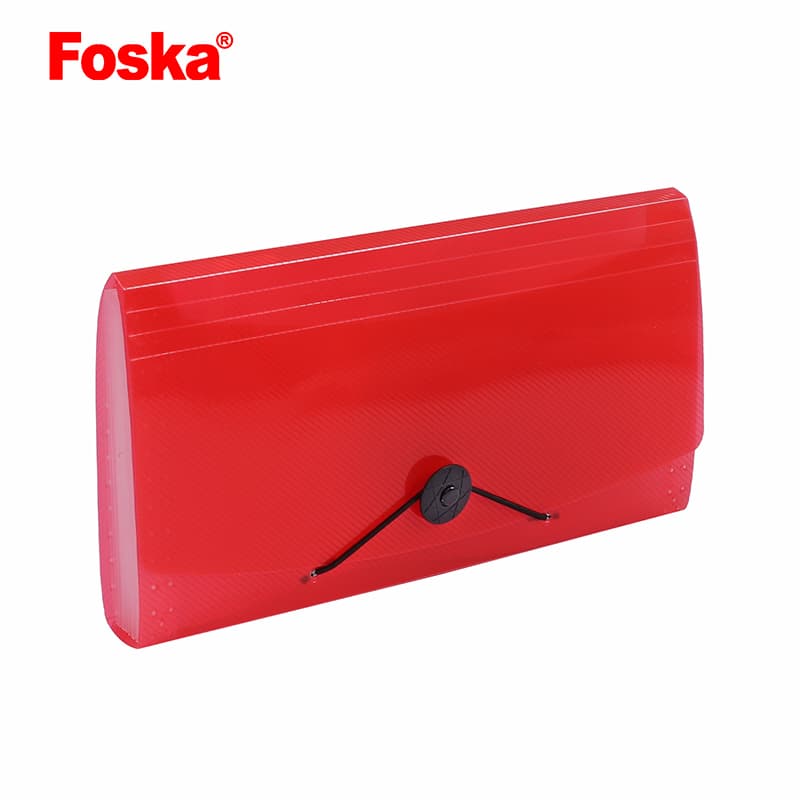 Red Expanding File Bag