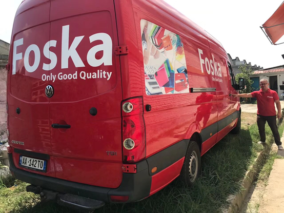 Foska products are highly recognized in Albania